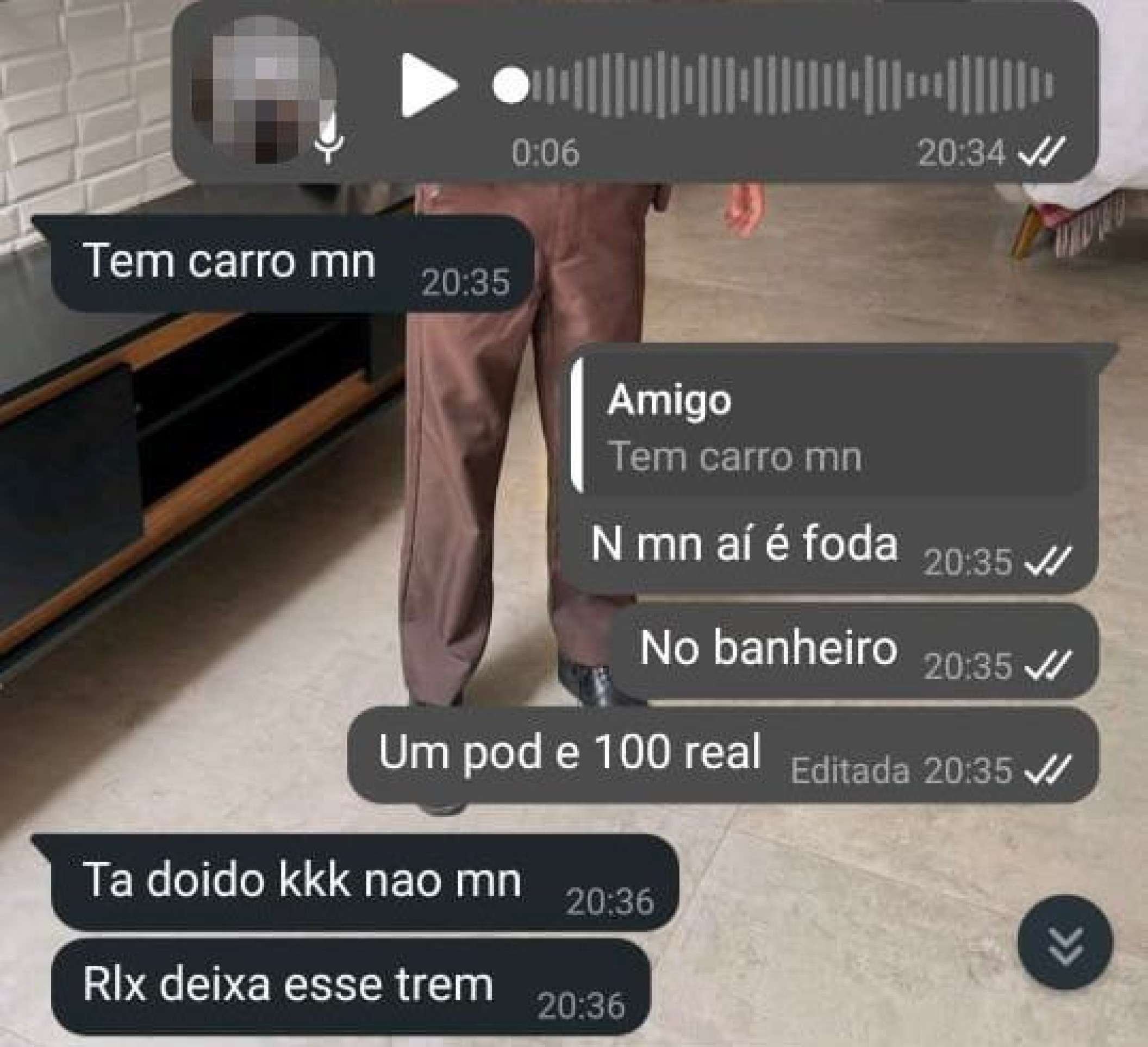Prints mostram conversa de PM com adolescente