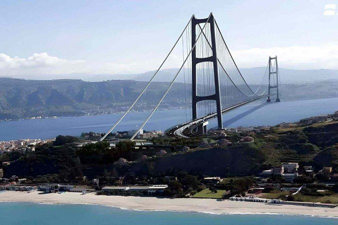 A Itália continental e a ilha da Sicília são separadas pelo estreito de Messina, no qual a ponte será construída - (crédito: Planet Observer/Universal Images Group vía Getty Images) A Itália continental e a ilha da Sicília são separadas pelo estreito de Messina, no qual a ponte será construída - (crédito: Planet Observer/Universal Images Group vía Getty Images)