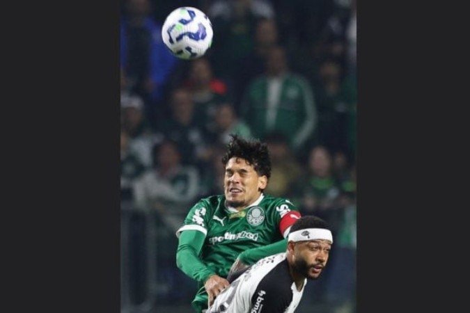 Gustavo Gómez diz que time lutou, mas expulsão de Moreno complicou  -  (crédito: Foto: Cesar Greco/Palmeiras)