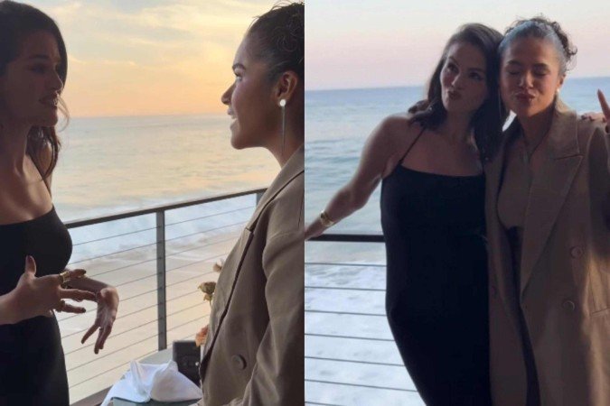 Maísa encontra Selena Gomez e se declara à cantora -  (crédito: Reprodução/Instagram)