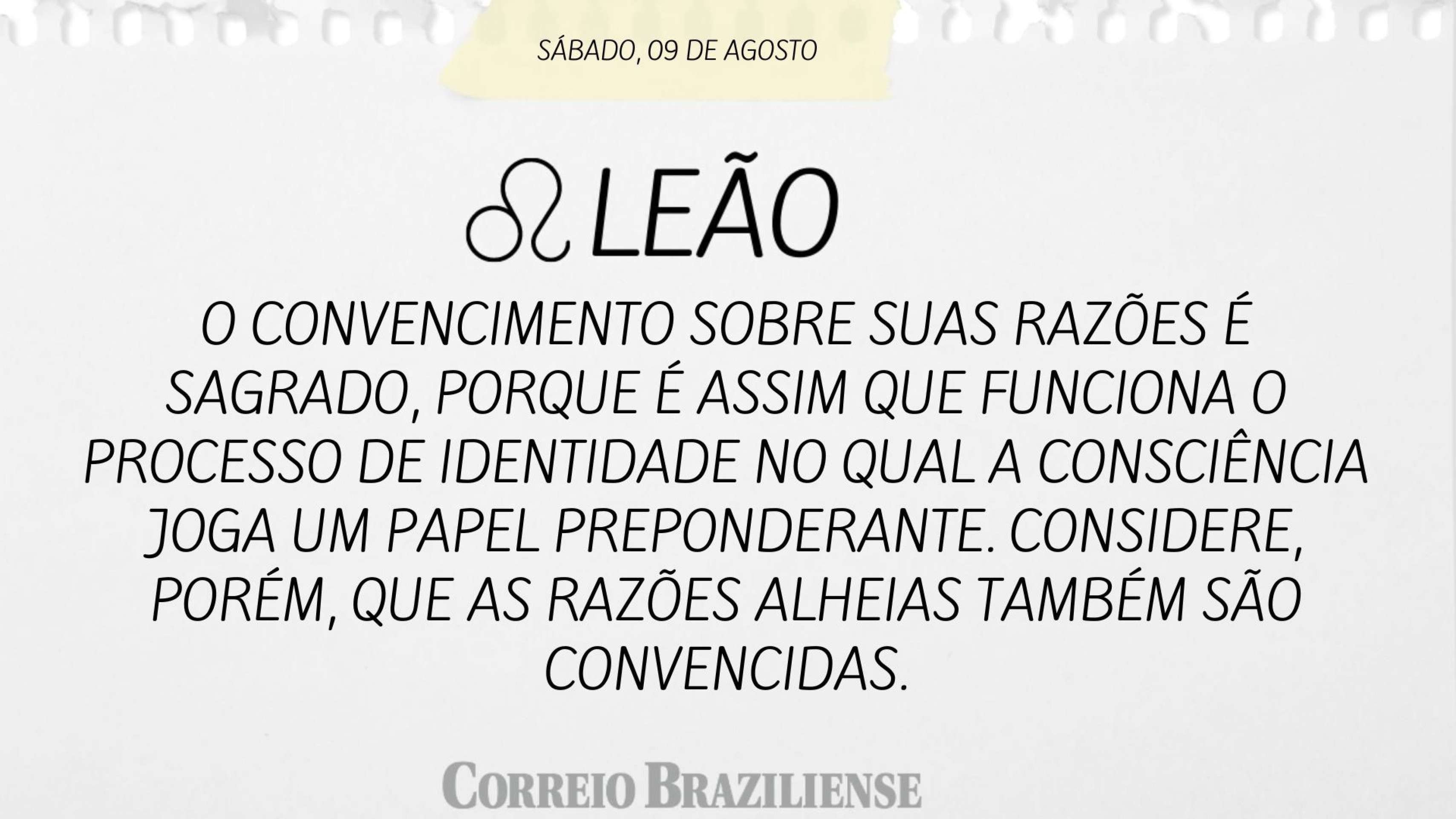 LEÃO | 9 DE SETEMBRO DE 2025