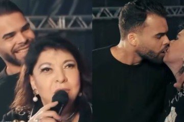 Roberta Miranda expõe romance com mecânico 44 anos mais novo - (crédito: Reprodução/Instagram) Roberta Miranda expõe romance com mecânico 44 anos mais novo - (crédito: Reprodução/Instagram)