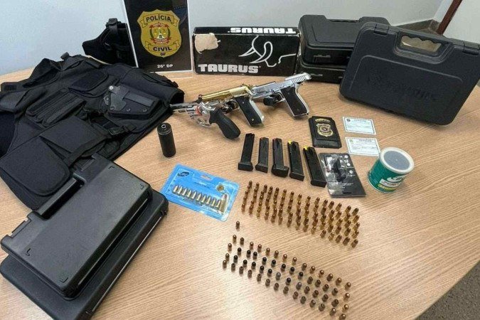 Segundo os investigadores, há indícios de algumas dessas armas poderiam estar sendo desviadas para atividades criminosas. -  (crédito: Material cedido ao Correio)