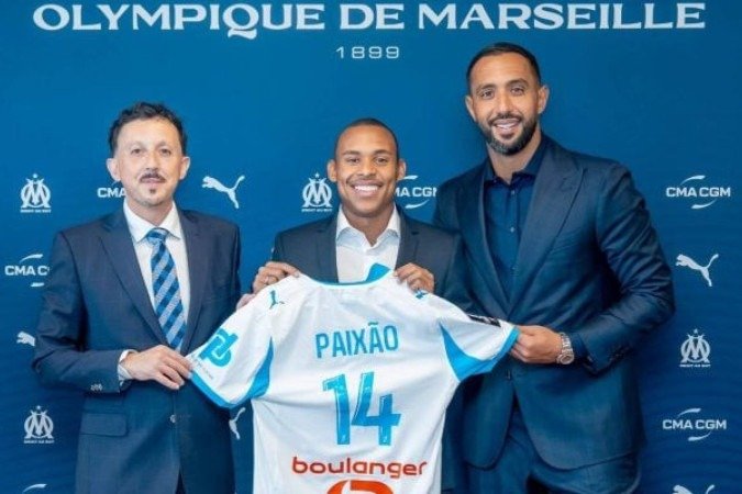 Igor Paixão durante sua apresentação ao Olympique de Marselha, da França - (crédito: Foto: Divulgação/Olympique de Marselha) Igor Paixão durante sua apresentação ao Olympique de Marselha, da França - (crédito: Foto: Divulgação/Olympique de Marselha)