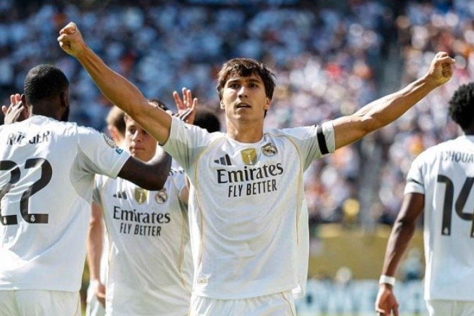 Gonzalo García teve destaque pelo Real Madrid no Mundial de Clubes, nos EUA -  (crédito: Foto: Divulgação / Real Madrid)