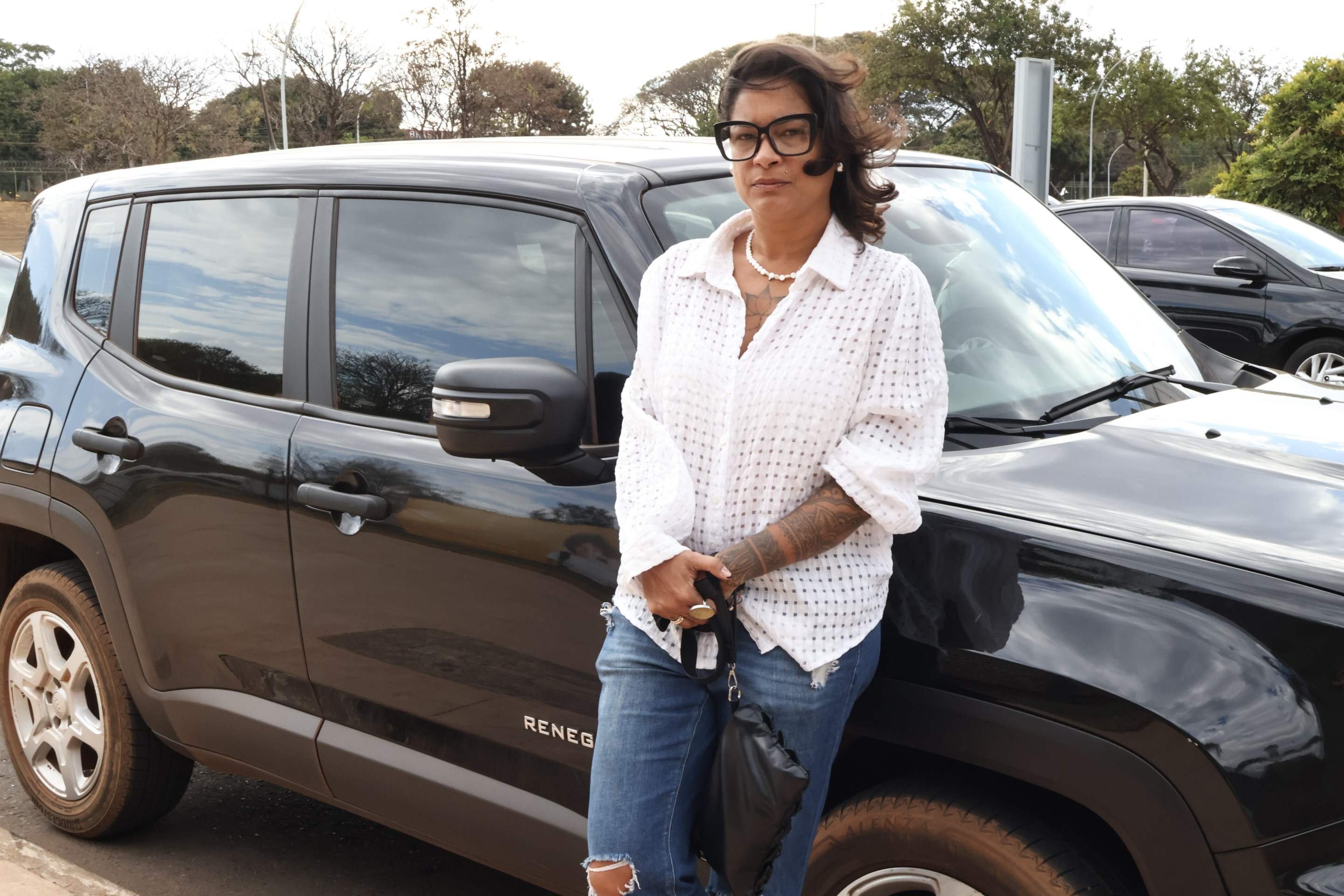  08/08/2025 Bruna Gaston CB/DA Press. Arrombamento de carros na 702/703 Asa Norte, vítima Naillee Albuquerque Galeão       