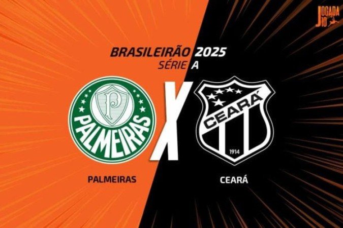 Palmeiras encara o Ceará pela 19ª rodada do Campeonato Brasileiro  -  (crédito: Foto: Arte/Jogada10)