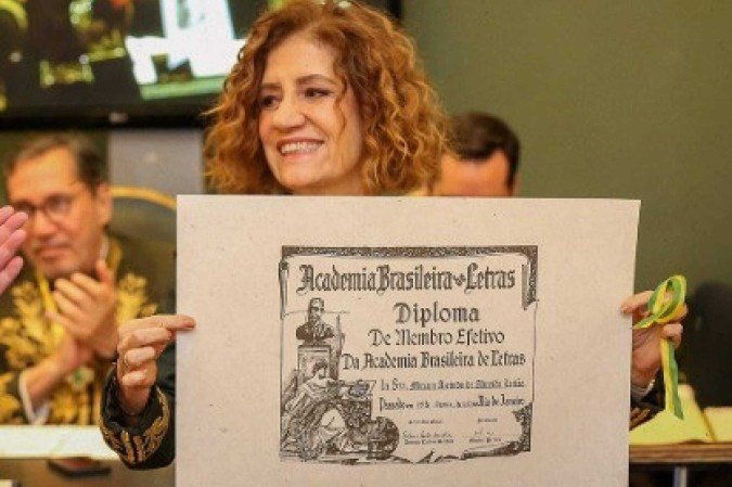Miriam Leitão toma posse na Academia Brasileira de Letras - (crédito: ABL/Divulgação) Miriam Leitão toma posse na Academia Brasileira de Letras - (crédito: ABL/Divulgação)