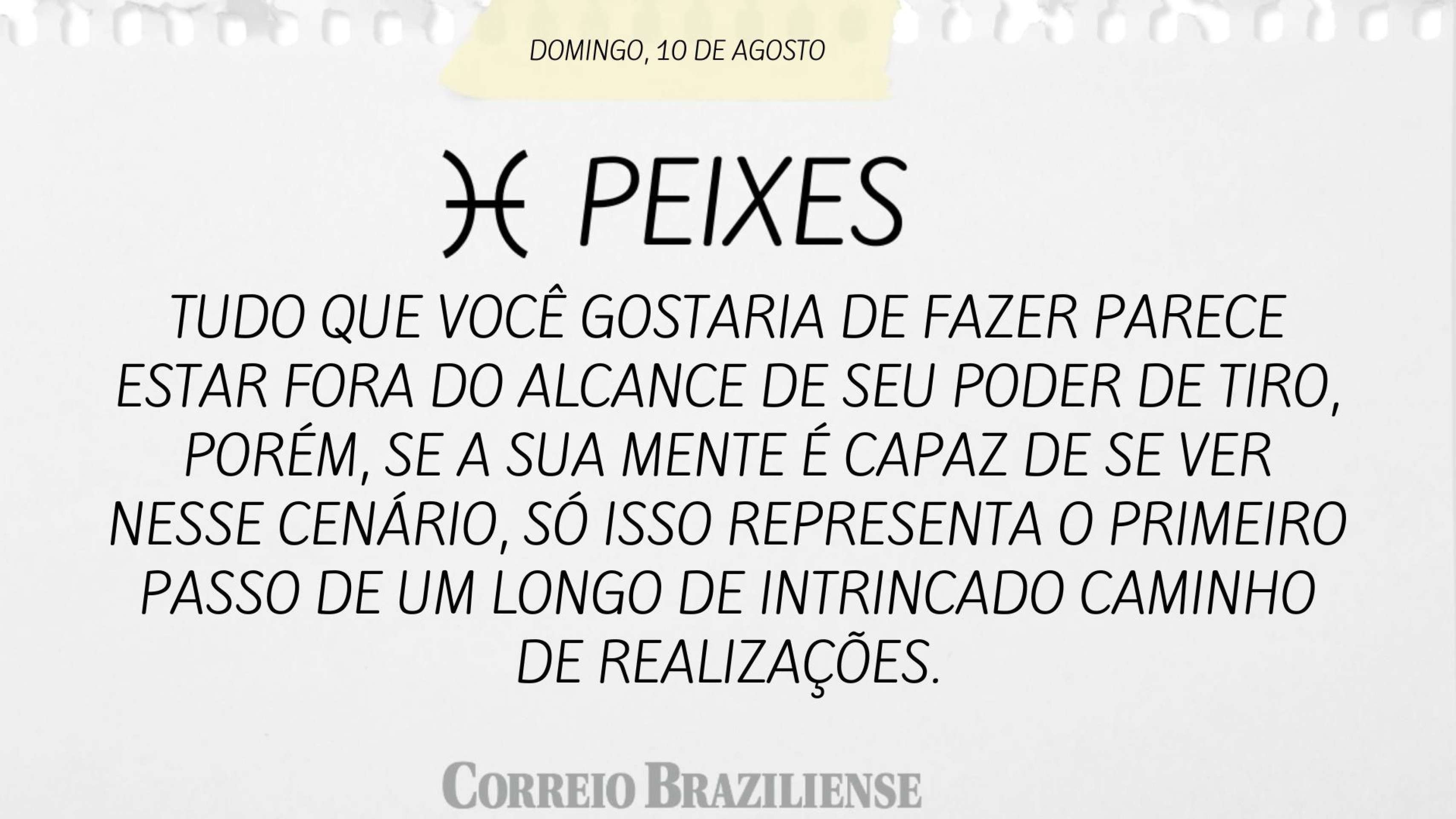 Horóscopo 10 de agosto de 2025