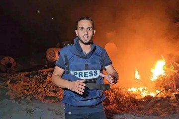 Ataque israelense em mata jornalistas da emissora Al Jazeera -  (crédito: Reprodução/Al Jazeera)