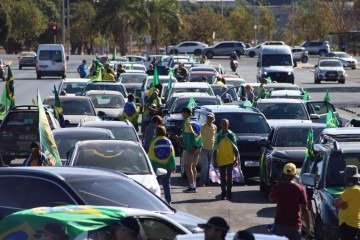 Ato bolsonarista em Brasília, dia 10/8/2025