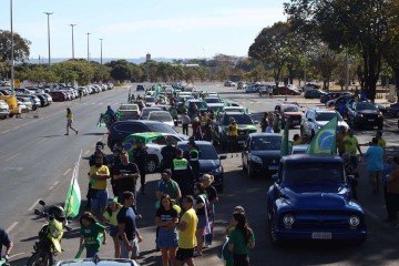 Ato bolsonarista em Brasília, dia 10/8/2025