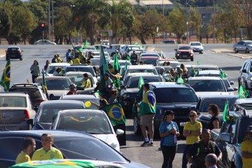 Ato bolsonarista em Brasília, dia 10/8/2025