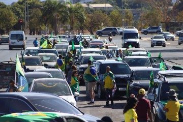 Ato bolsonarista em Brasília, dia 10/8/2025
