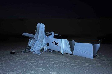 Avião cai nos lençóis maranhenses  -  (crédito: reprodução)