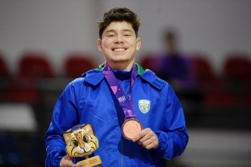 Lukas Takaki foi o responsável por abrir a campanha do Time Brasil nas disputas individuais do judô