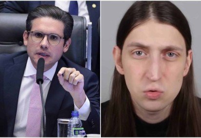 Motta vai pautar projetos sobre proteção de crianças após vídeo do Felca -  (crédito: Bruno Spada/Câmara dos Deputados e Reprodução/Youtube)