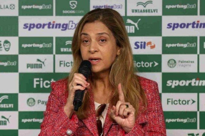 Leila defende SAFs, fair play financeiro e cutuca rival em evento na CBF -  (crédito: Foto: Cesar Greco/Palmeiras)