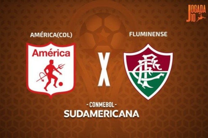 América de Cali e Fluminense se enfrentam pelas oitavas de final da Sul-Americana - (crédito: Foto: Arte/Jogada10) América de Cali e Fluminense se enfrentam pelas oitavas de final da Sul-Americana - (crédito: Foto: Arte/Jogada10)