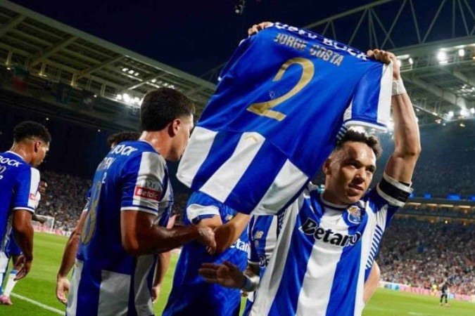 Pepê comemora o primeiro gol do Porto no Campeonato Português 2025/26 - (crédito: Foto: Divulgação) Pepê comemora o primeiro gol do Porto no Campeonato Português 2025/26 - (crédito: Foto: Divulgação)