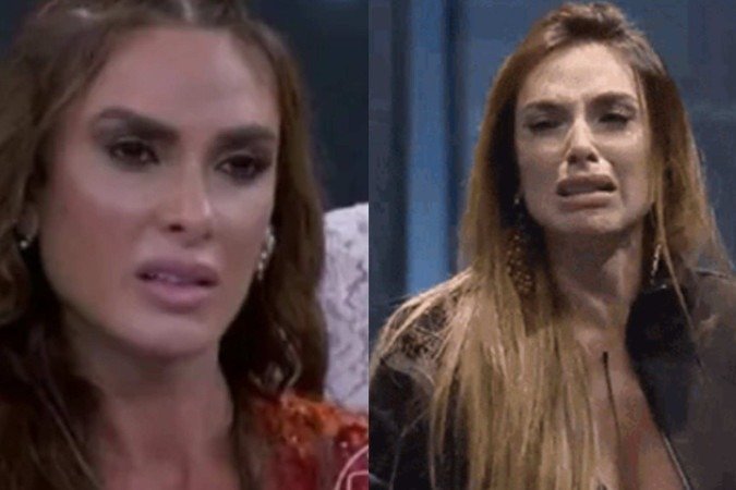 Nicole Bahls reage após ser detonada por erros no 'Dança dos Famosos' - (crédito: TV Globo/Record) Nicole Bahls reage após ser detonada por erros no 'Dança dos Famosos' - (crédito: TV Globo/Record)