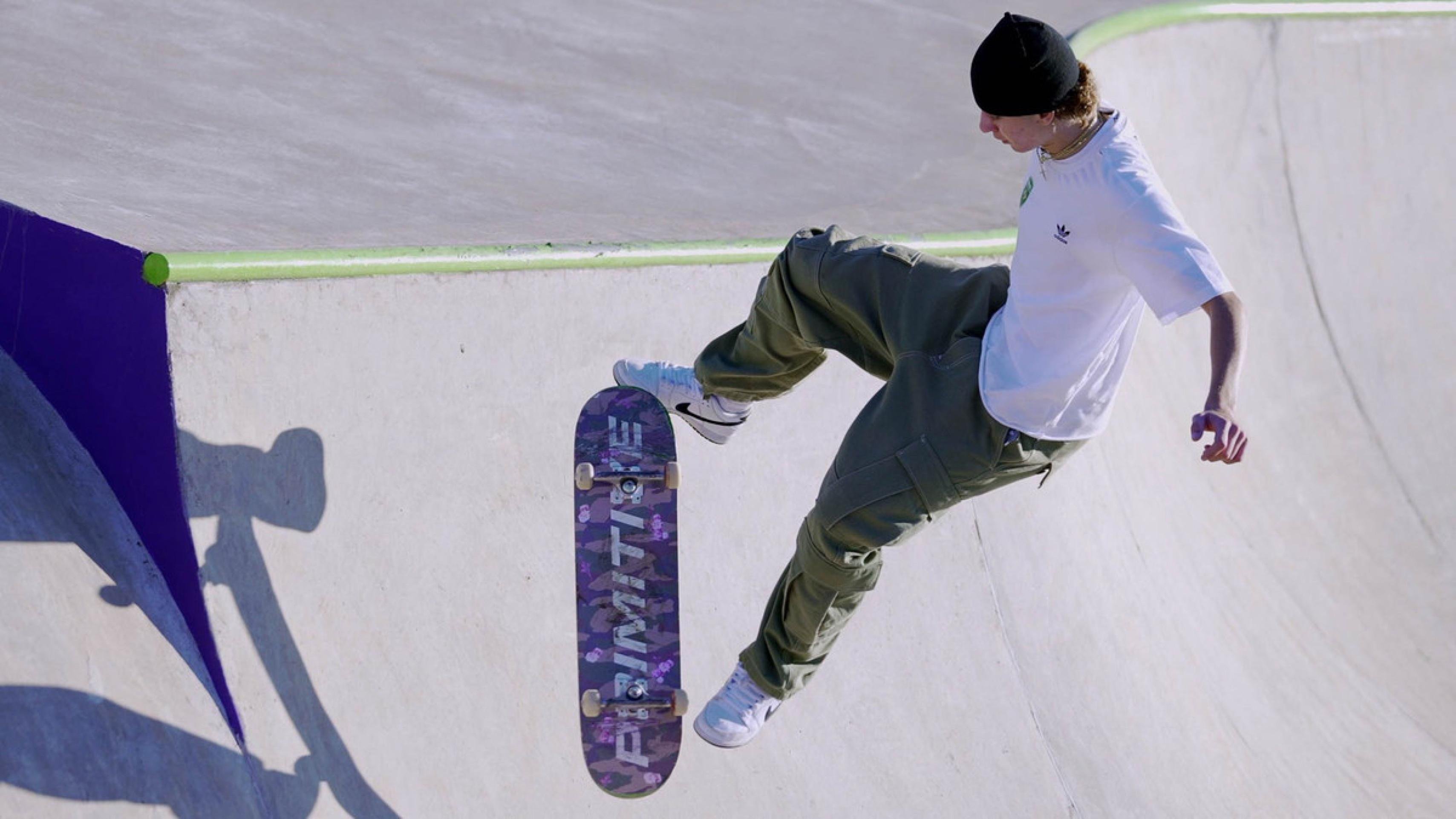 Preliminares do skate. Na foto, o atleta Filipe Mota, medalhista de ouro