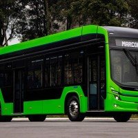 Attivi Integral, modelo 100% elétrico, não emite gases poluentes durante sua operação -  (crédito: Divulgação/Marcopolo)