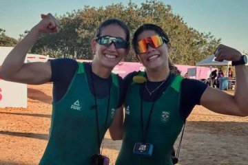 Brasiliense fez prova consistente na companhia da carioca Jennifer de Almeida para subir ao topo do pódio na capital paraguaia -  (crédito: Divulgação/CBR)
