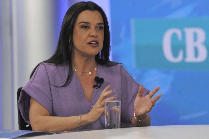 Secretária da Mulher, Giselle Ferreira, se pronuncia após Operação Armlock -  (crédito:  Marcelo Ferreira/CB/D.A Press)