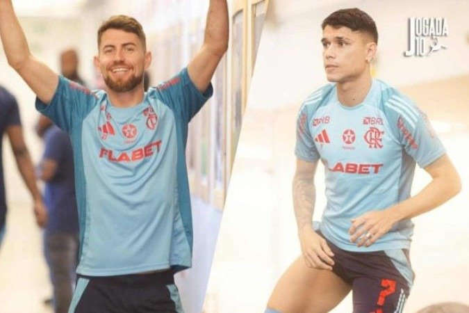 Jogadores são ótimas opções para o Rubro suprir a ausência de seu camisa 10 -  (crédito: Fotos: Gilvan de Souza / Adriano Fontes / Flamengo)