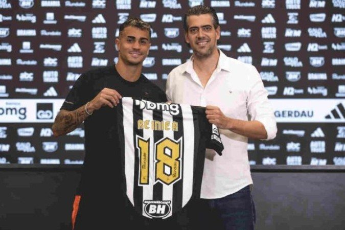 Reinier é apresentado no Atlético-MG - (crédito: Foto: Pedro Souza / Atlético) Reinier é apresentado no Atlético-MG - (crédito: Foto: Pedro Souza / Atlético)