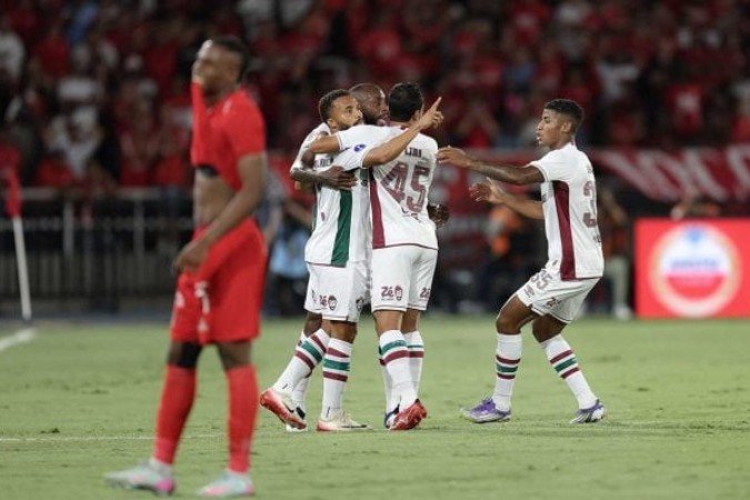 Fluminense venceu o América de Cali por 2 a 1 e largou na frente por uma vaga nas quartas de final da Sul-Americana - (crédito: Foto: Marcelo Gonçalves/Fluminense FC) Fluminense venceu o América de Cali por 2 a 1 e largou na frente por uma vaga nas quartas de final da Sul-Americana - (crédito: Foto: Marcelo Gonçalves/Fluminense FC)