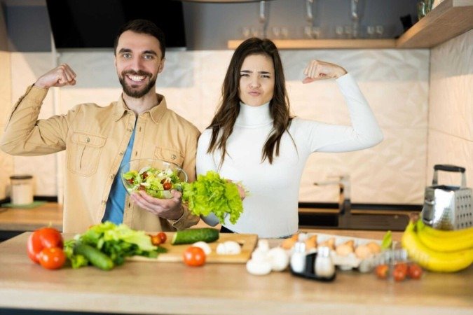 O cuidado com a alimentação é importante para o ganho de massa muscular (Imagem: Ivan Dudka | Shutterstock) - (crédito: EdiCase) O cuidado com a alimentação é importante para o ganho de massa muscular (Imagem: Ivan Dudka | Shutterstock) - (crédito: EdiCase)
