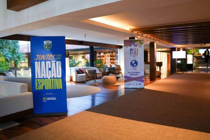 COB personalizou a estrutura do Yacht & Golf Club para a passagem do Time Brasil pelo local