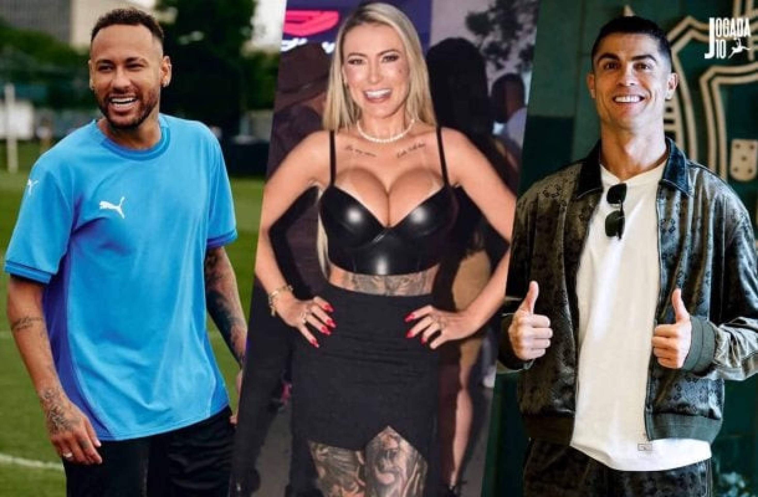 Andressa Urach faz ‘frente a frente’ das relações íntimas com Cristiano Ronaldo e Neymar; vídeo