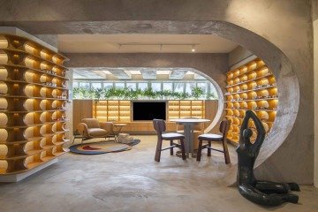 O ambiente Ótica leva os pilotis residenciais das superquadras 
de Brasília -  (crédito: Mauricio Araujo)