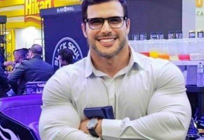 O empresário Renê da Silva Nogueira Junior é suspeito de matar com um tiro o gari Laudemir de Souza Fernandes -  (crédito: Reprodução/Redes sociais)