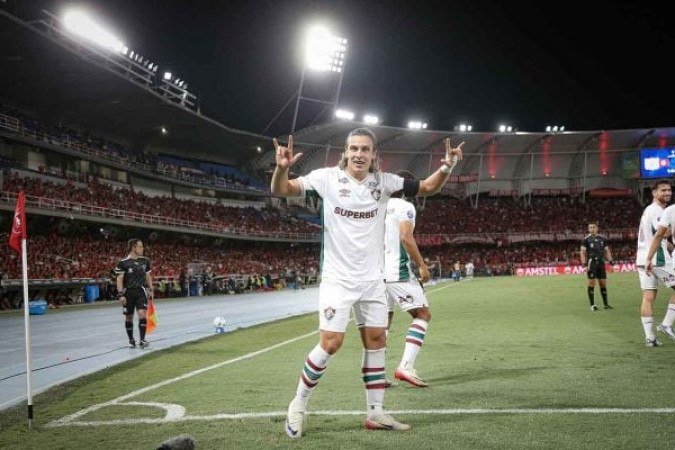 CANOBBIO - Mais uma vez foi decisivo. Muito dedicado taticamente e também capaz de aproveitar os espaços na frente. Além do gol, ainda acertou o travessão em outra oportunidade. NOTA: 7,0 - Foto: Marcelo Gonçalves/Fluminense FC