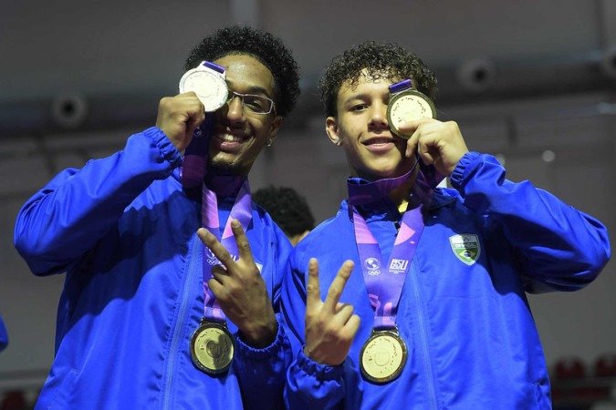 Matheus Nolasco e Bruno Nóbrega: medalhas de ouro e futuro promissor pela frente