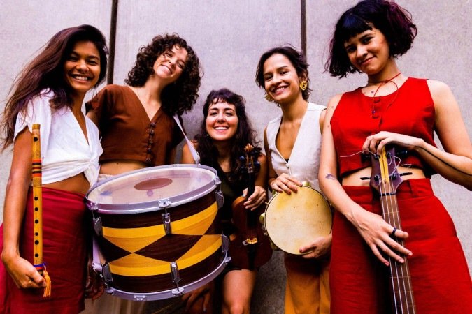 As Fulô do Cerrado levam cultura popular para 5 Regiões Administrativas - (crédito: Davi Mello) As Fulô do Cerrado levam cultura popular para 5 Regiões Administrativas - (crédito: Davi Mello)