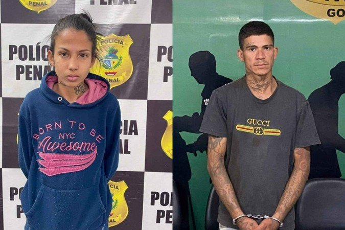Casal é preso por pedir fotos íntimas de idosos e usar o material para extorquí-los -  (crédito: Polícia Civil do Goiás)