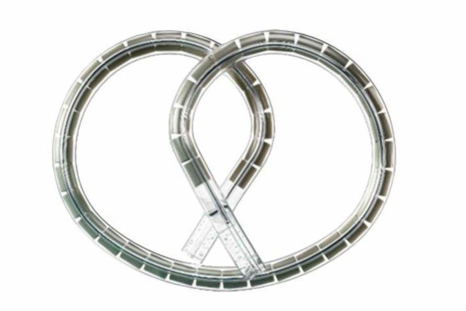 TAR-200, um pequeno tubo dobrado em formato de pretzel que é inserido dentro da bexiga por meio de um cateter - (crédito: Divulgação/Johnson & Johnson) TAR-200, um pequeno tubo dobrado em formato de pretzel que é inserido dentro da bexiga por meio de um cateter - (crédito: Divulgação/Johnson & Johnson)