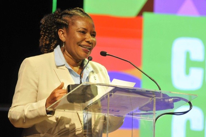 13/08/2025. Crédito: Minervino Júnior/CB/D.A Press. Brasil.  Brasilia - DF. Caixa Cultural aniversário de 45 anos e lançameto da exposição fotográfica World Press Photo. Ministra da Cultura Margareth Menezes