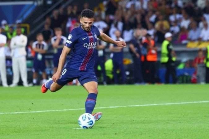 Gonçalo Ramos converteu cobrança de pênalti decisiva na final da Supercopa da Europa - (crédito: Foto: Divulgação) Gonçalo Ramos converteu cobrança de pênalti decisiva na final da Supercopa da Europa - (crédito: Foto: Divulgação)