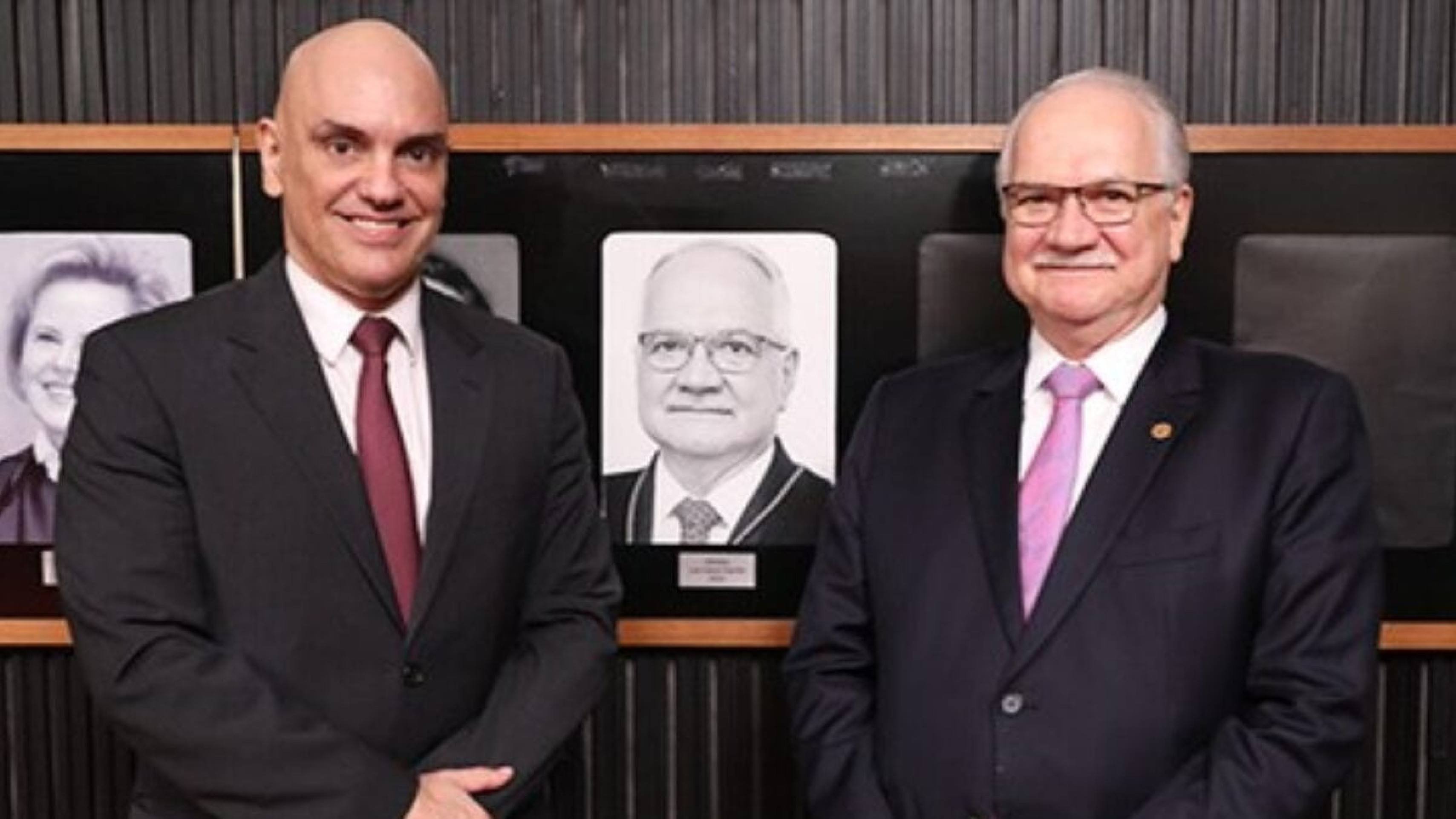 Edson Fachin será o novo presidente da Corte.  Alexandre de Moraes será o vice -  (crédito: Secom TSE)