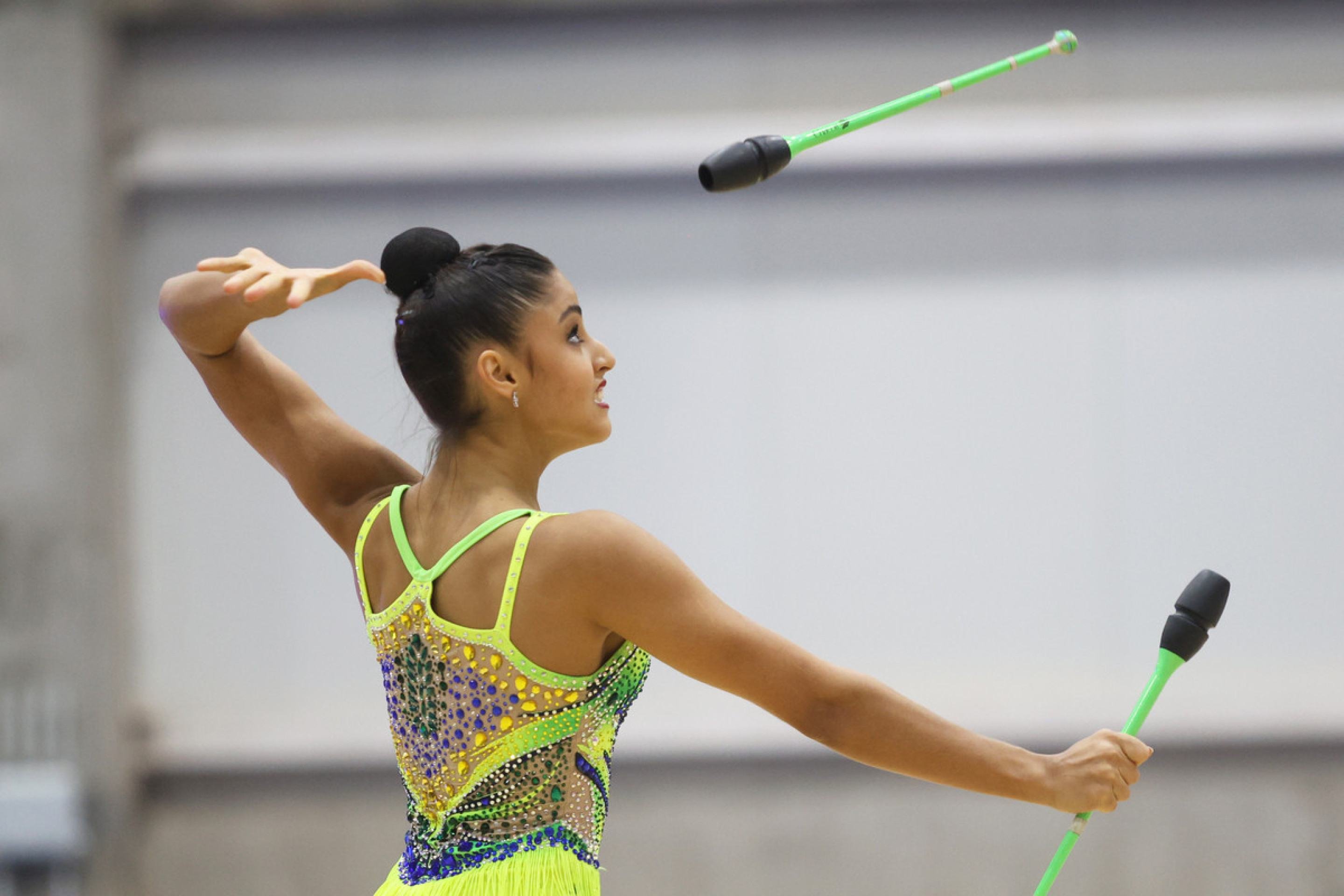 Sarah Ferreira Mourão compete para a conquista da medalha de prata