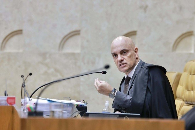 Alexandre de Moraes foi adicionado ontem à lista de indivíduos sancionados pela Lei Magnitsky pelo Escritório de Controle de Ativos Estrangeiros dos Estados Unidos (OFAC). A medida implica consequências como bloqueio de contas bancárias, cancelamento de cartões de crédito e restrições de entrada no país. -  (crédito: Fellipe Sampaio/STF)