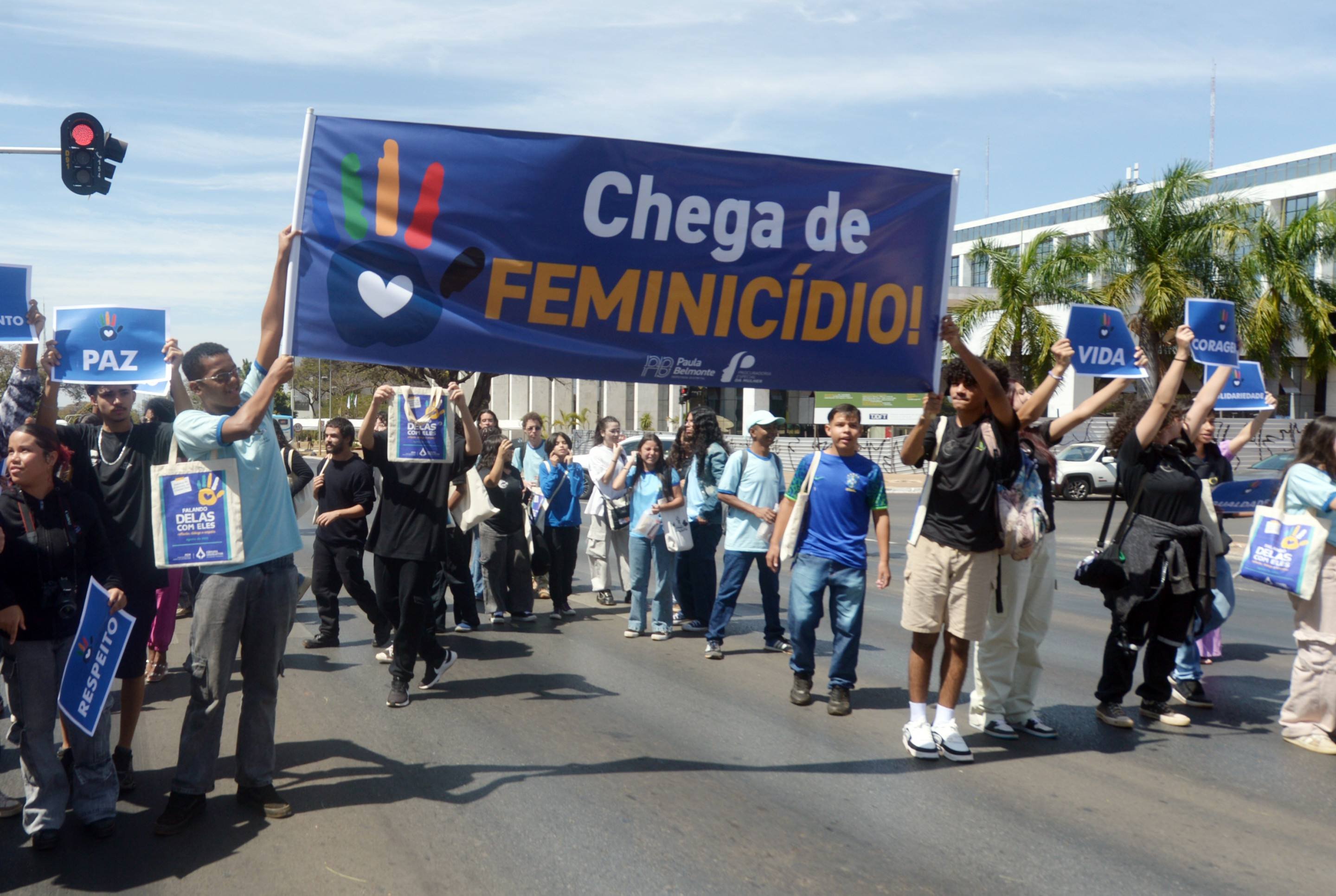  15/08/2025 Ed Alves CB/DA Press. Cidades. Manifestação contra o Feminicidio. 