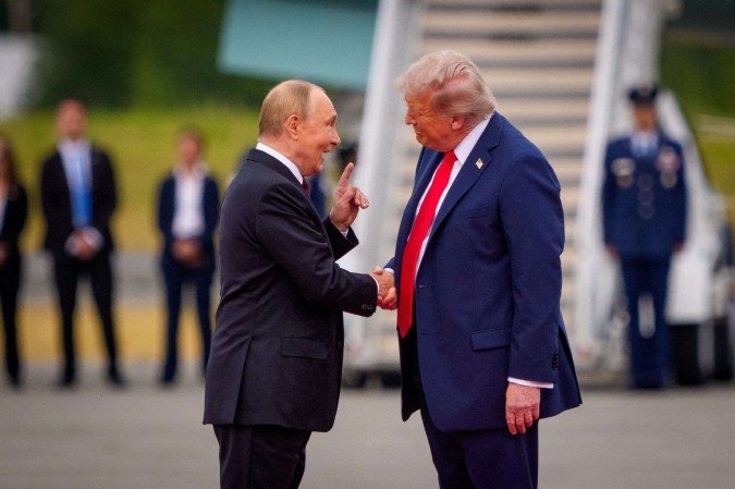 Donald Trump e Vladimir Putin -  (crédito:  Getty Images via AFP)