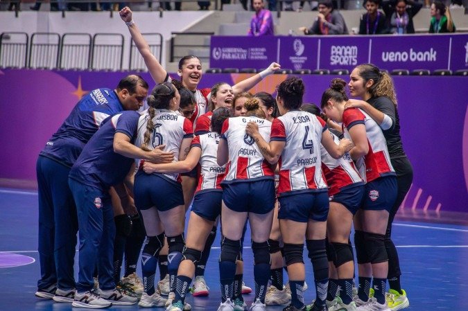 Décima medalha do Paraguai nos Jogos Pan-Americanos Júnior veio com bronze no handebol - (crédito: Divulgação/PanAm Sports) Décima medalha do Paraguai nos Jogos Pan-Americanos Júnior veio com bronze no handebol - (crédito: Divulgação/PanAm Sports)